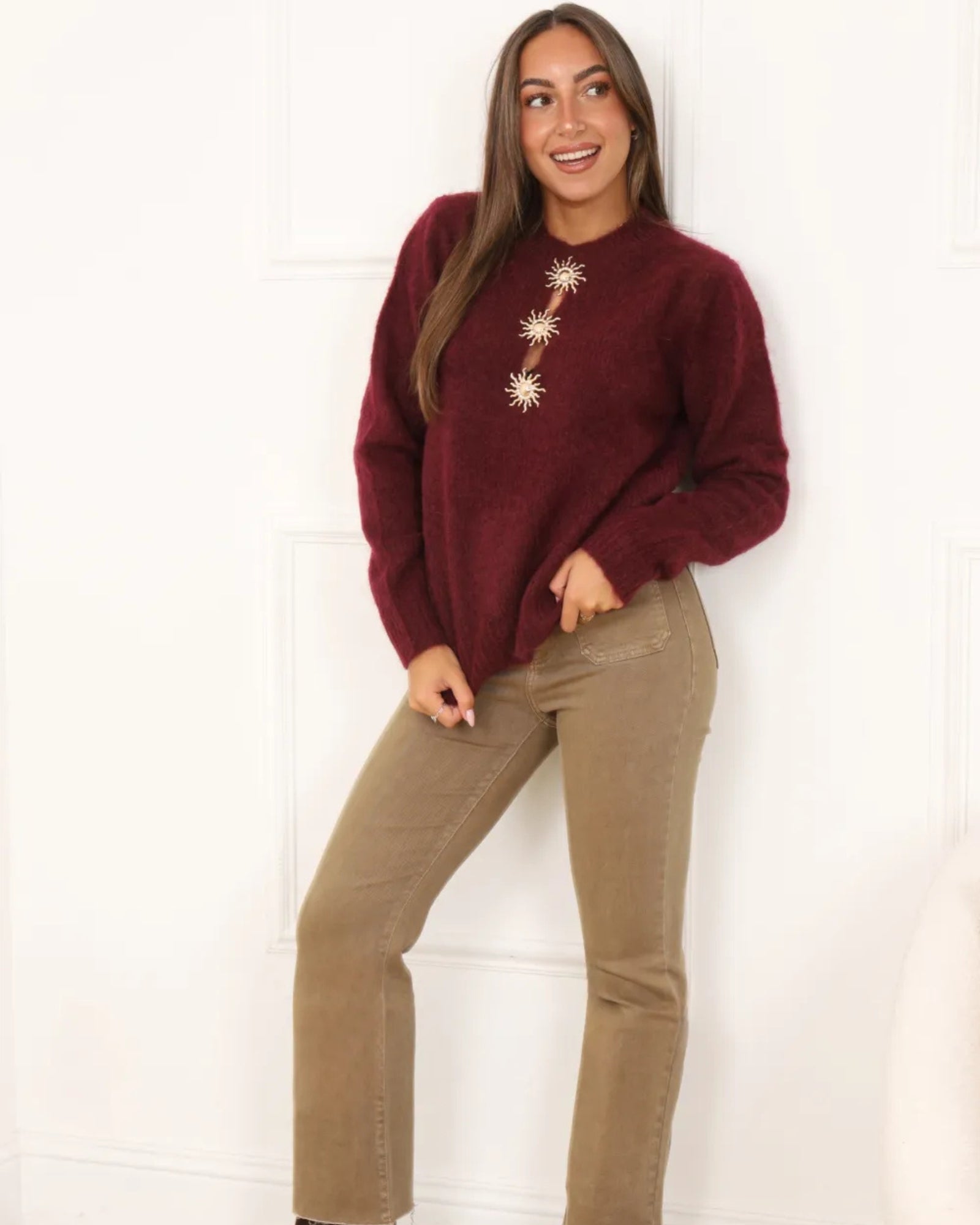 Pull Karma Bordeaux