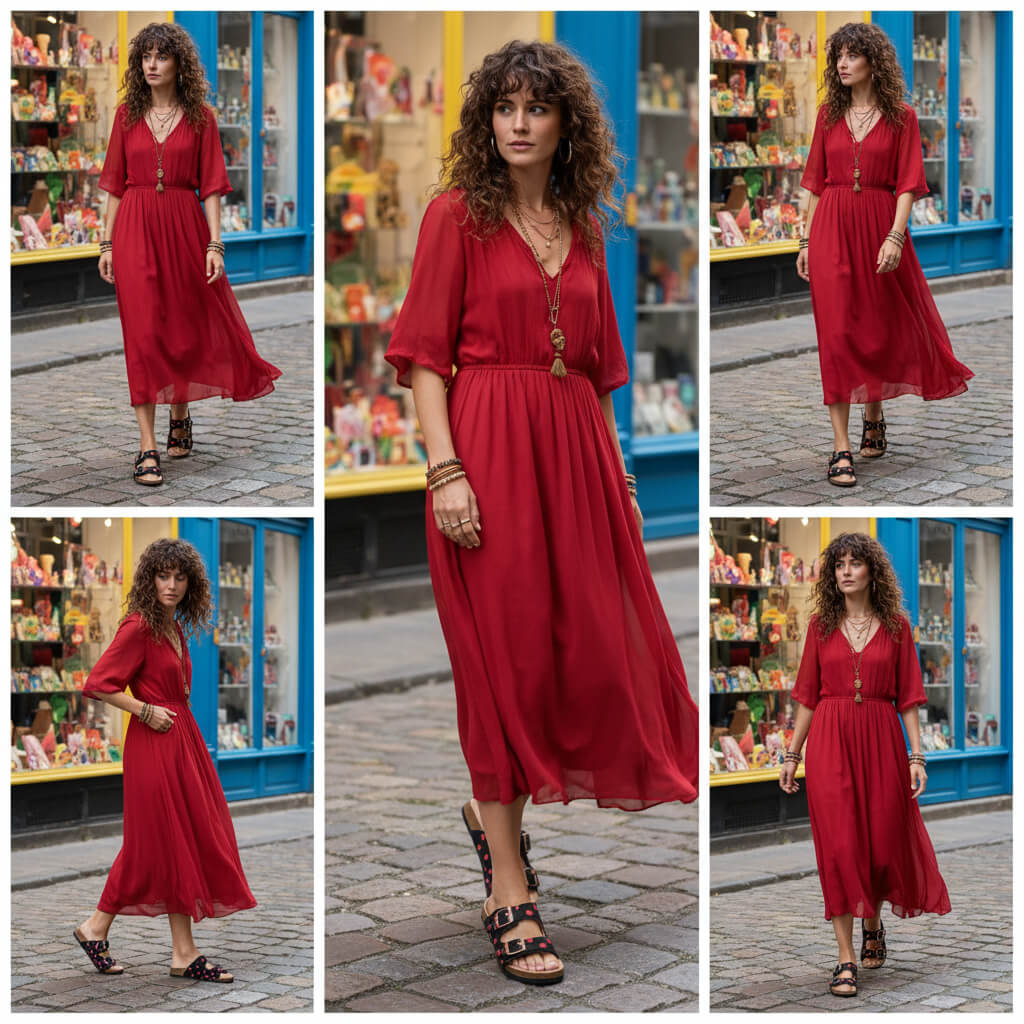 Nus Pieds Love motifs cœurs