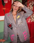 Veste Brook Grise en laine