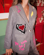 Veste Brook Grise en laine