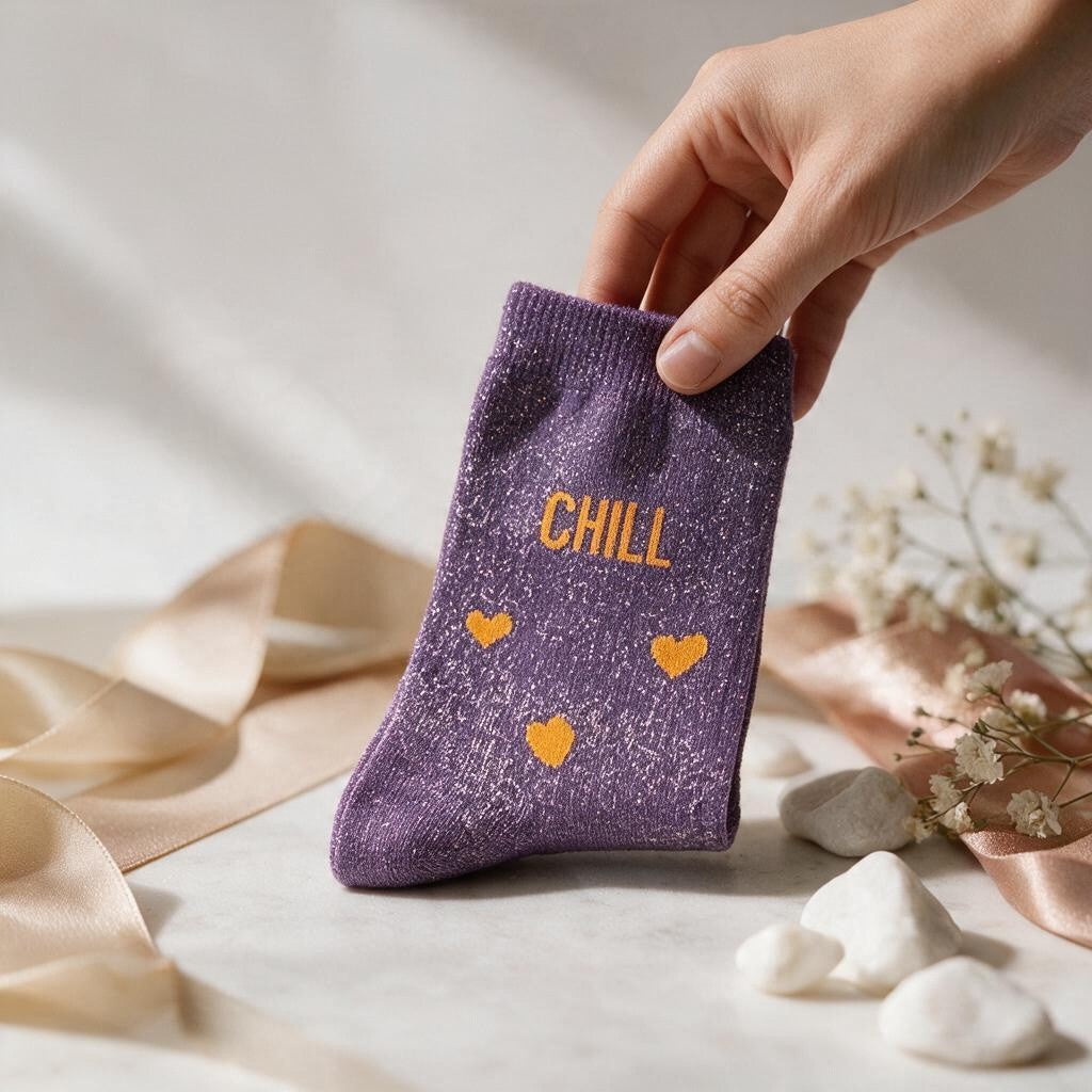 Chaussette paillette Chill