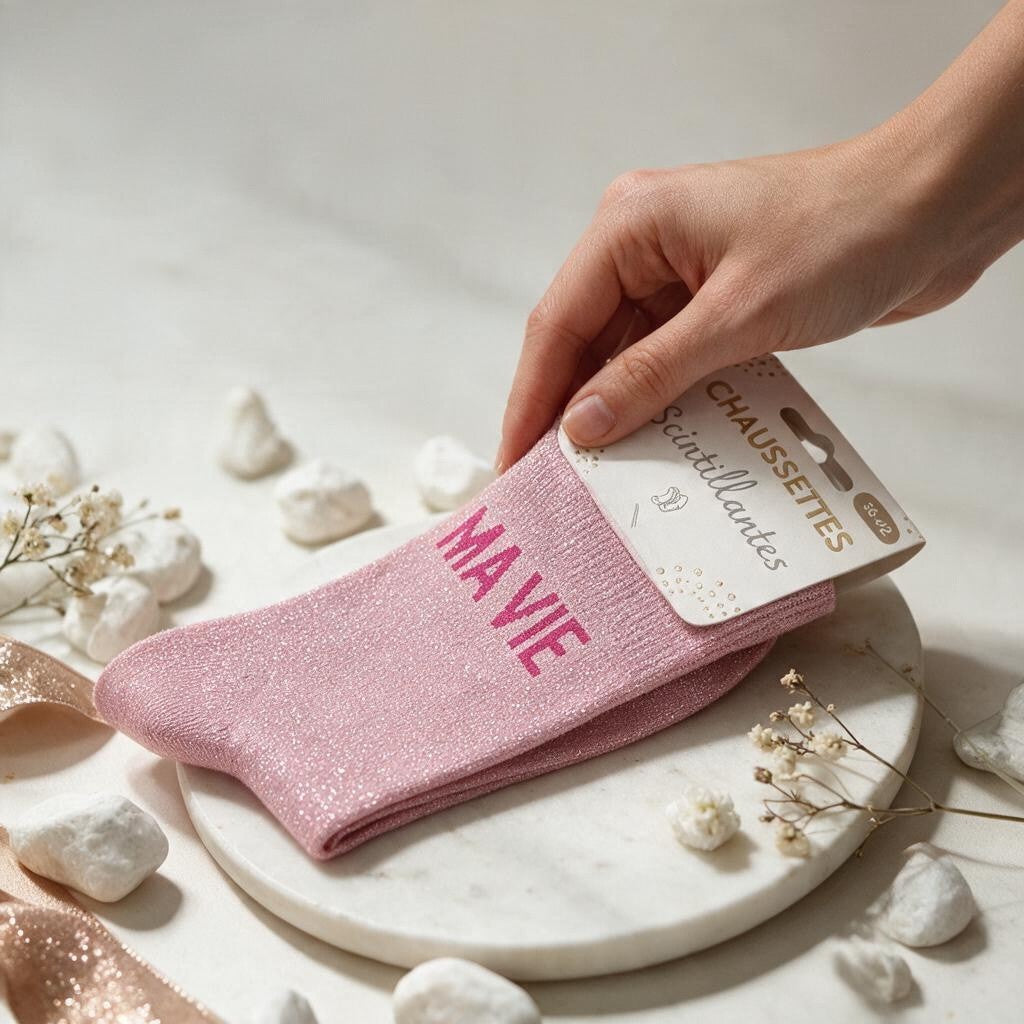 Chaussette Paillettes Ma Vie