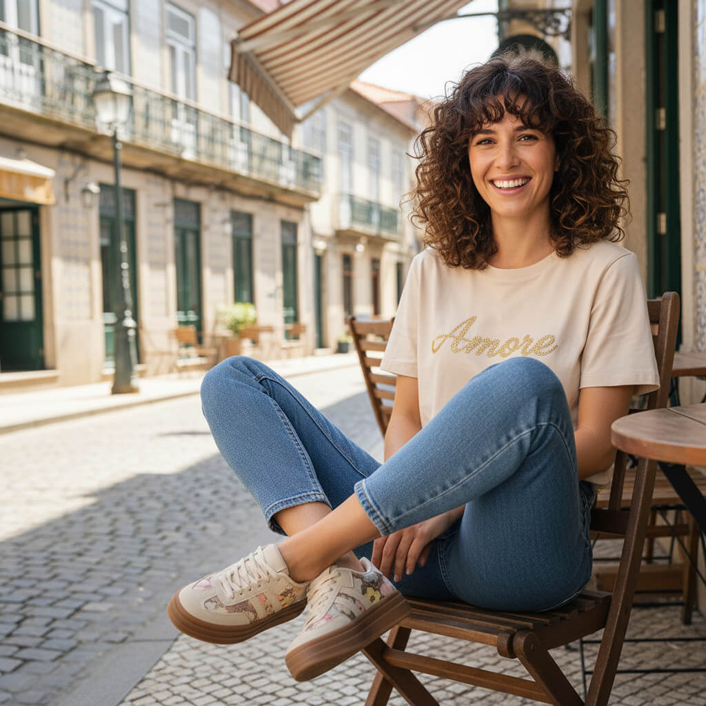 Basket Almeya à Plateforme Taupe