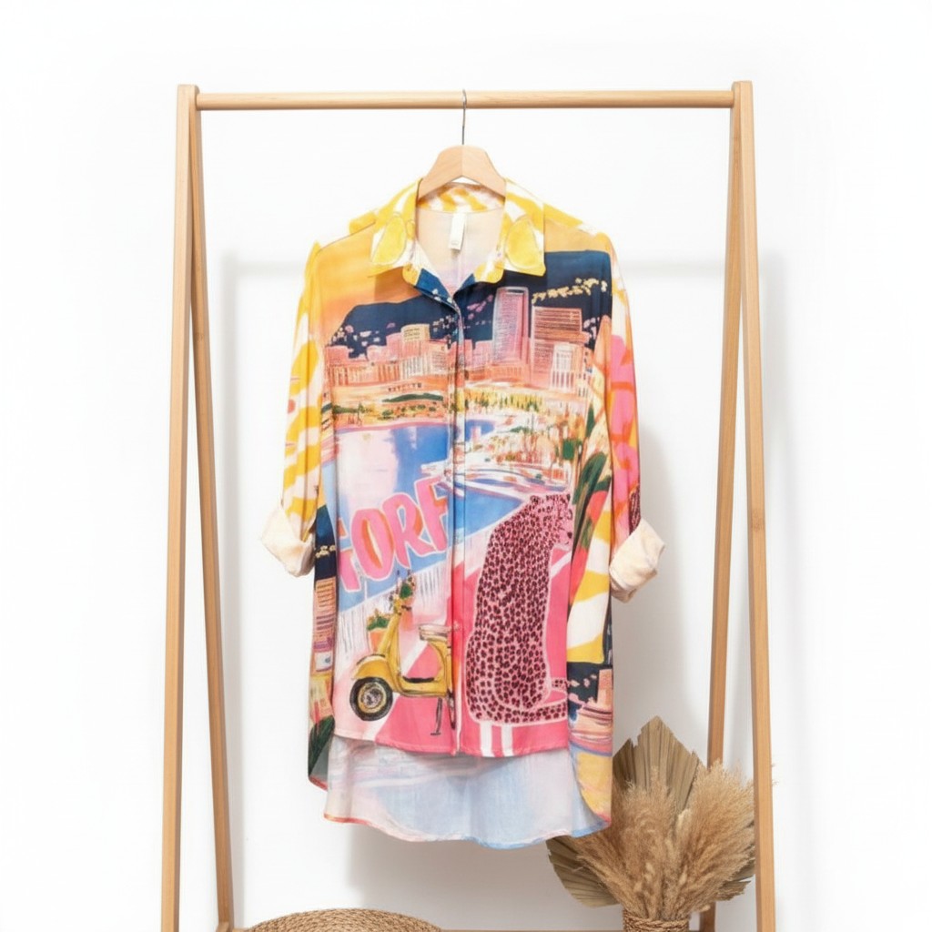 Chemise Oversize Capri Pop