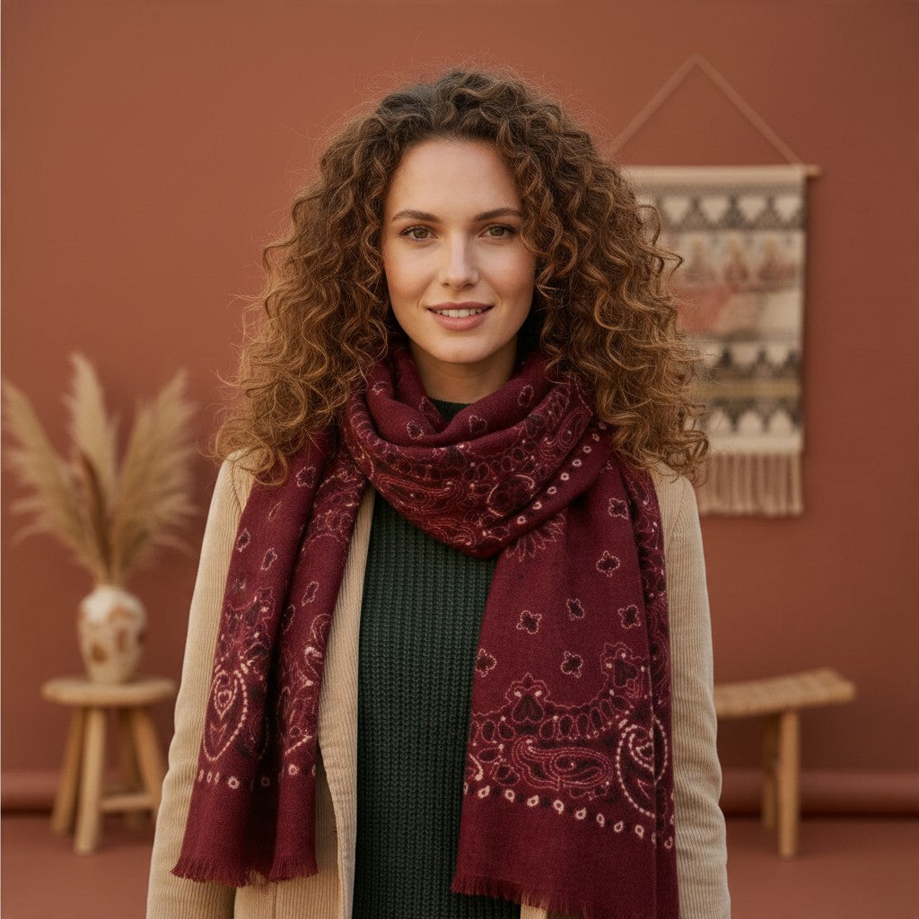 Écharpe Bandana Cachemire Viscose