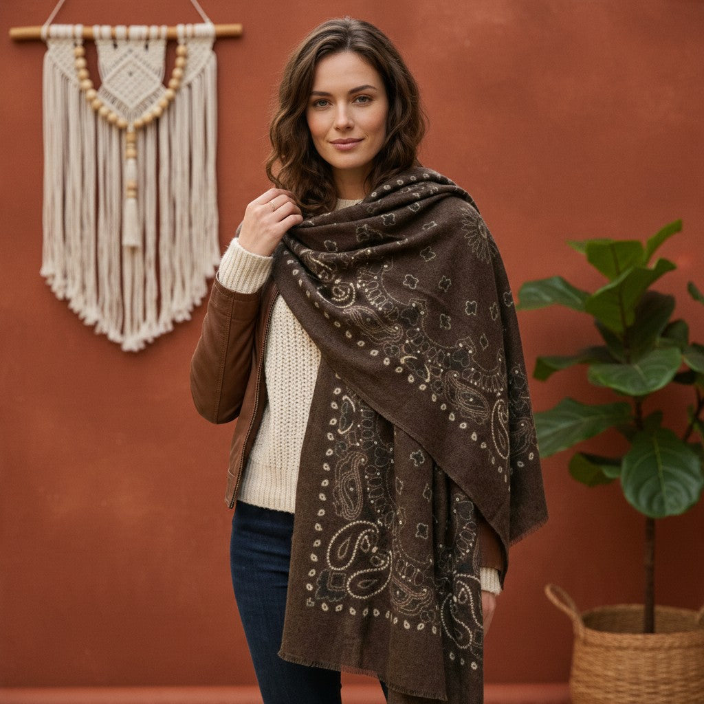 Écharpe Bandana Cachemire Viscose