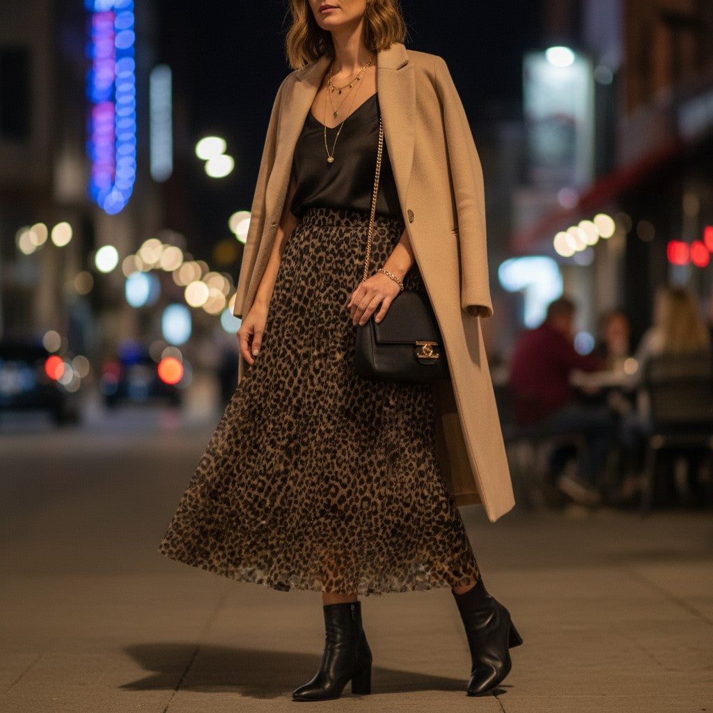 Jupe Longue Léopard Iloa