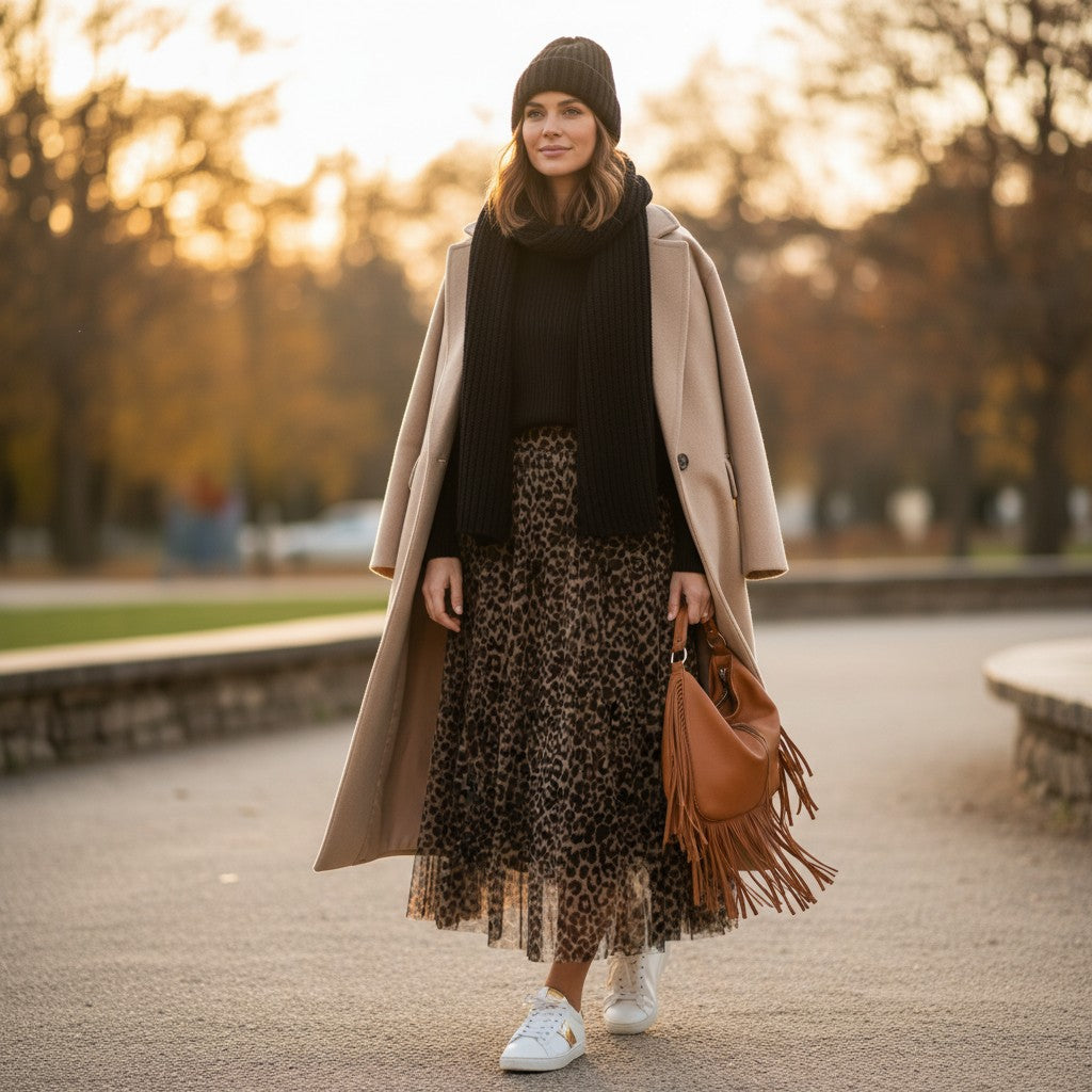 Jupe Longue Léopard Iloa