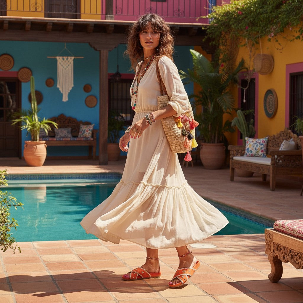 Nus Pieds Orange Boh