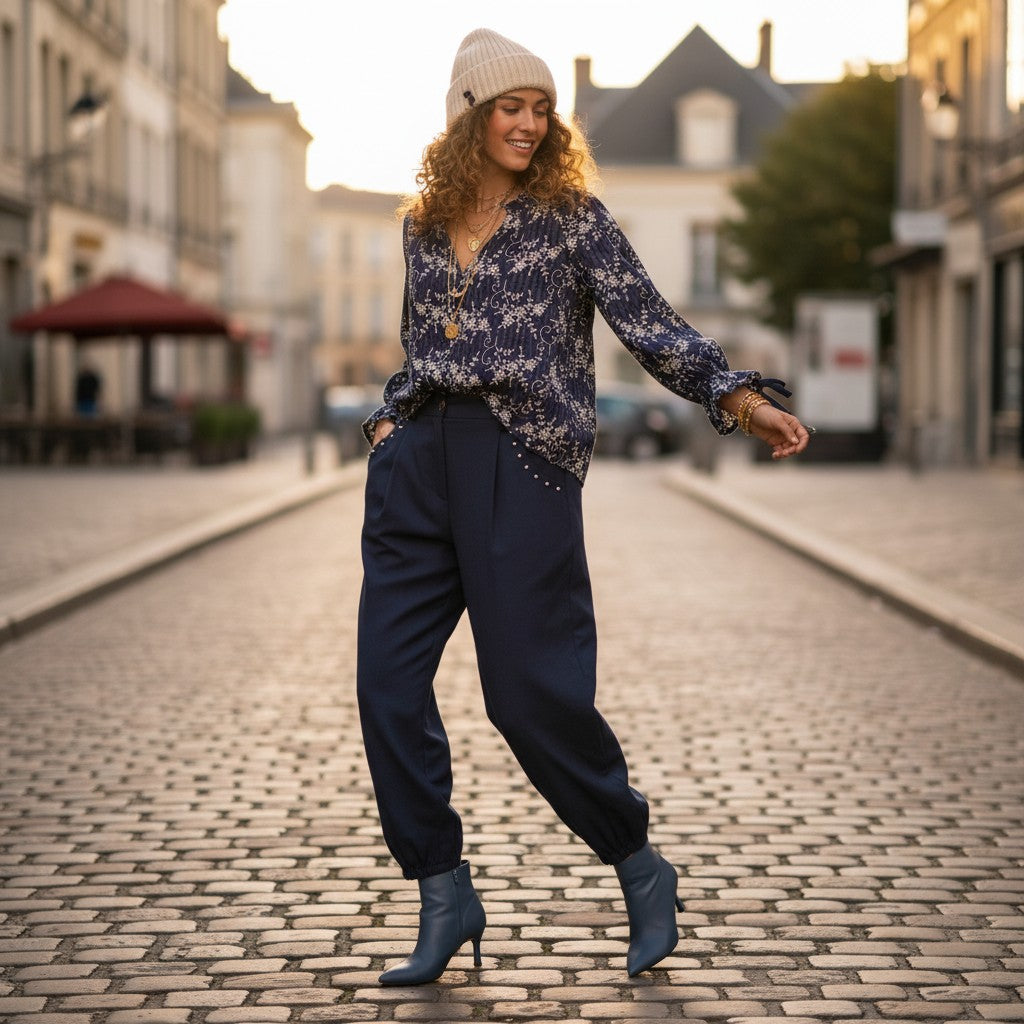 Pantalon Scarlette Bleu Marine