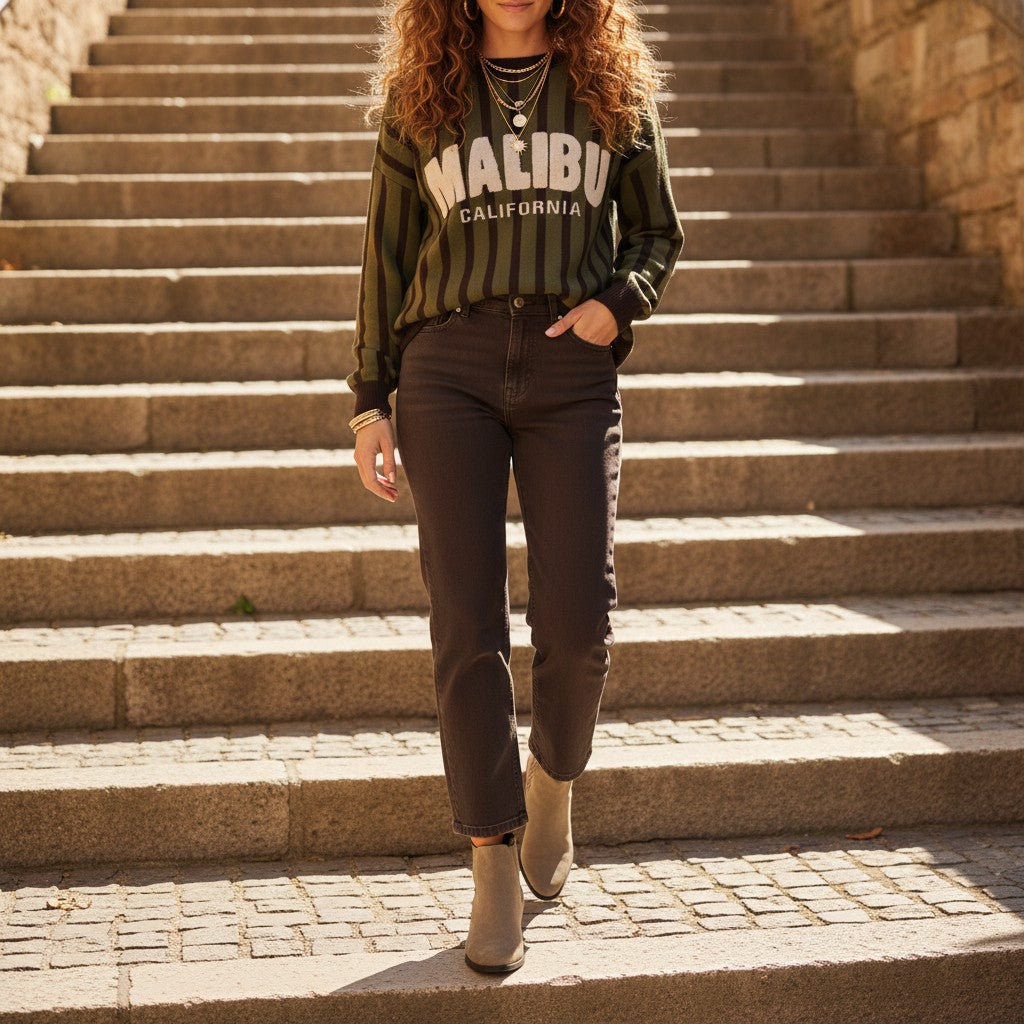 Pull Rayures Malibu