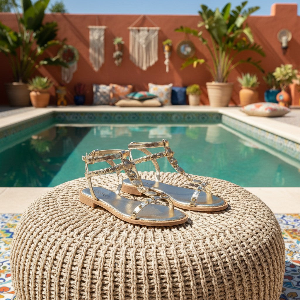 Sandales Olinda dorées