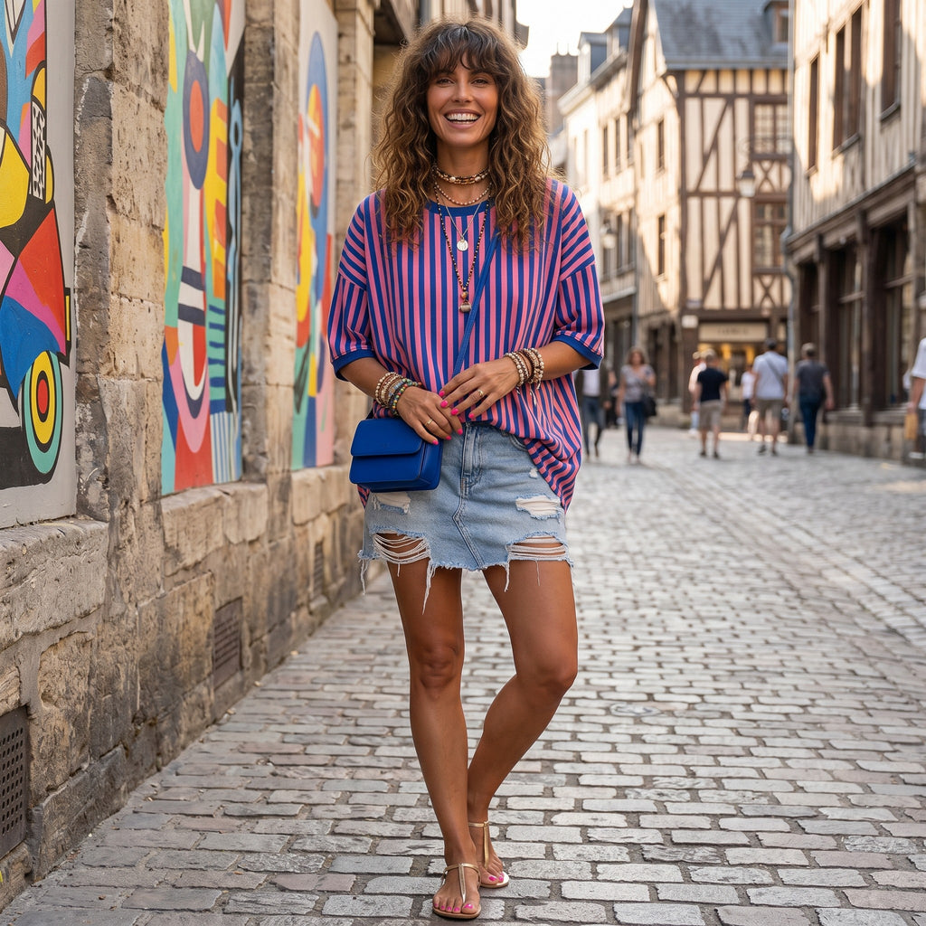 T-Shirt Amoréa Bleu Roi