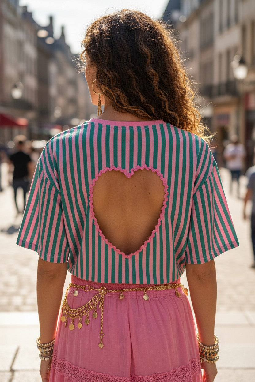 T-Shirt Amoréa Vert Aqua
