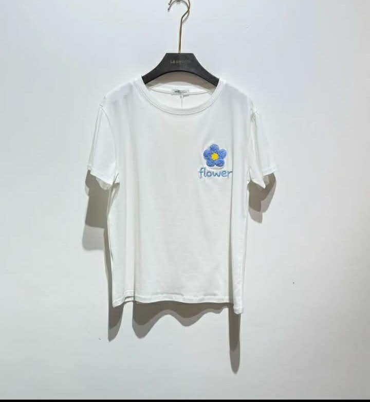 T-shirt Fleur Bleue