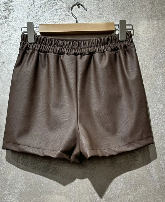 Jupe Short Simili Cuir Parisienne