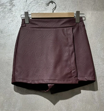 Jupe Short Simili Cuir Parisienne
