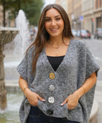 Gilet oversize Lola Flower