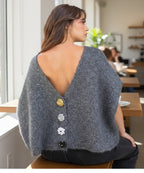 Gilet oversize Lola Flower