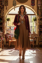 santiags camel femme, bottines western paillettes, bottes suédine talon 5 cm, santiags bohème chic, chaussures style western femme