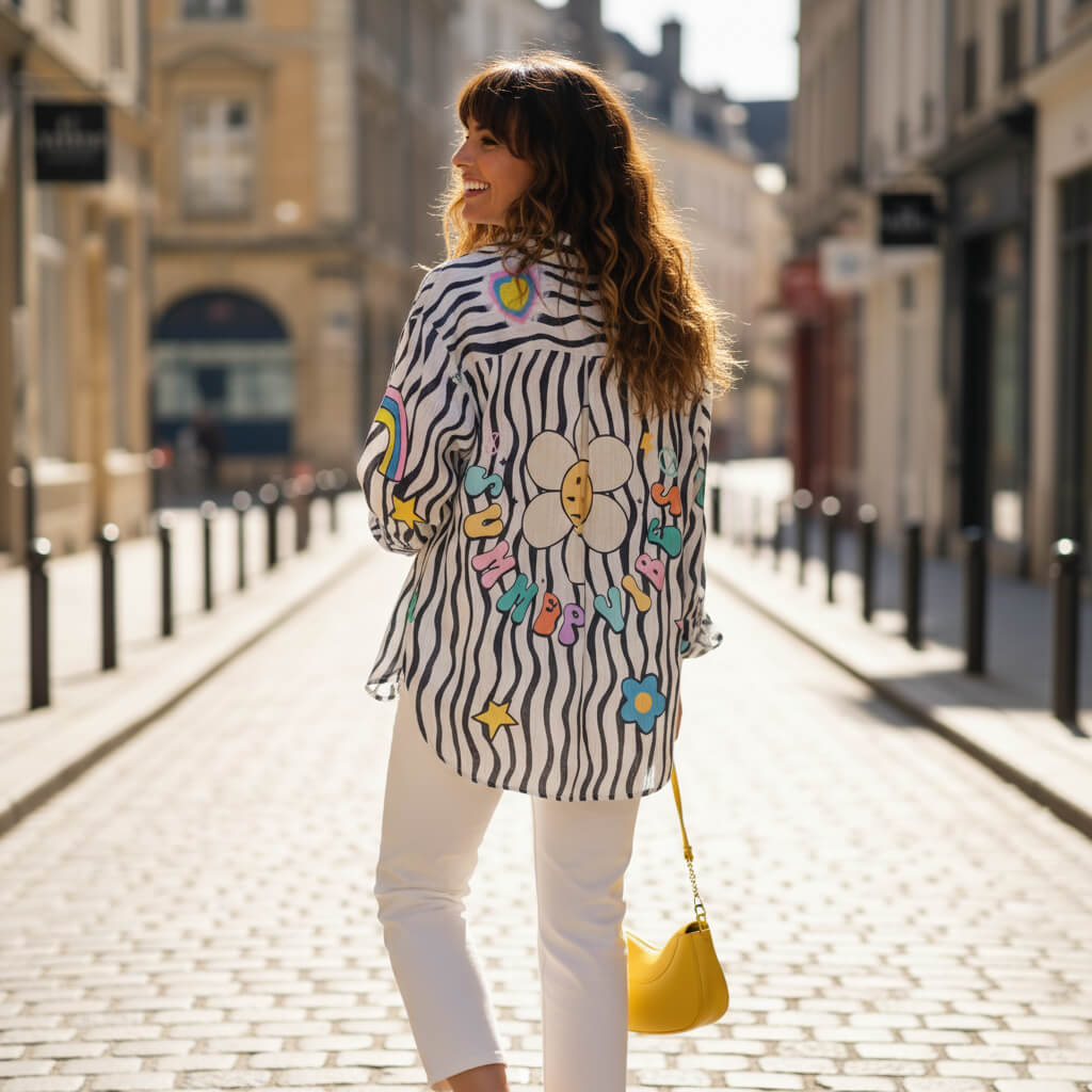 Chemise Summer Vibes Zebré